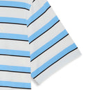 Puma Cloudspun Stripe Polo Shirt - Warm White/Team Light Blue