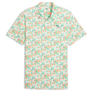 Puma MATTR Deco Polo Shirt - Warm White/Melon Glow