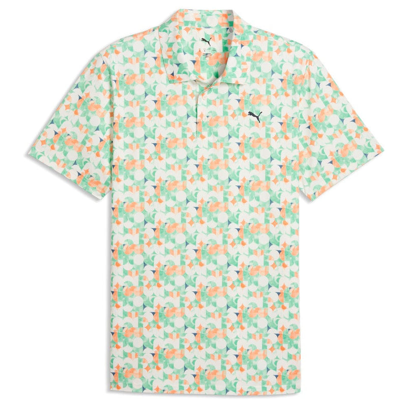 Puma MATTR Deco Polo Shirt - Warm White/Melon Glow