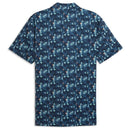 Puma MATTR Deco Polo Shirt  - Deep Navy/Mint Jelly