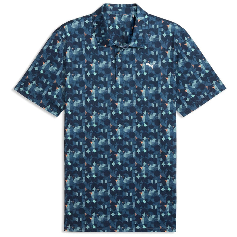 Puma MATTR Deco Polo Shirt  - Deep Navy/Mint Jelly