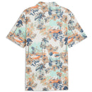 Puma Cloudspun Palm Polo Shirt  - Warm White/Mint Jelly/Melon Glow