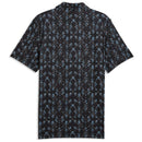 Puma Cloudspun Argyle Bloom Polo Shirt  - Puma Black/Rose Blossom