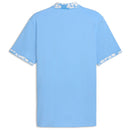Puma Modalon Floral Rib Polo Shirt - Team Light Blue/Warm White