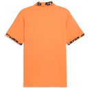 Puma Modalon Floral Rib Polo Shirt  - Melon Glow/Deep Navy