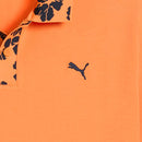 Puma Modalon Floral Rib Polo Shirt  - Melon Glow/Deep Navy