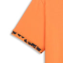 Puma Modalon Floral Rib Polo Shirt  - Melon Glow/Deep Navy