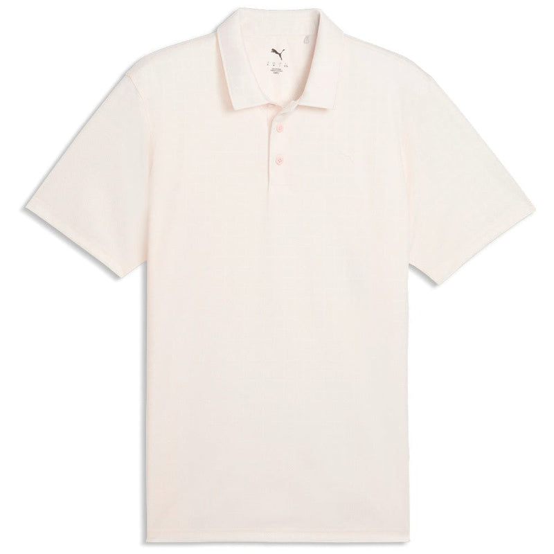 Puma Pure 2.0 Geo Diamond Polo Shirt - Warm White/Rose Blossom