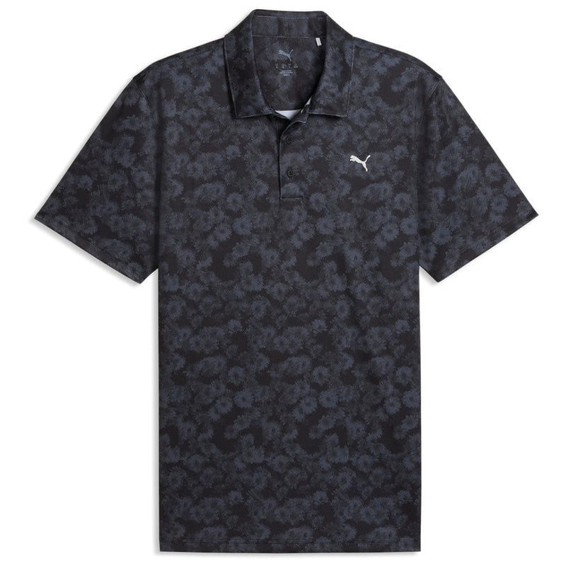 Puma Pure 2.0 Floral Polo Shirt - Puma Black