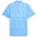 Puma Pure 2.0 Floral Polo Shirt - Team Light Blue