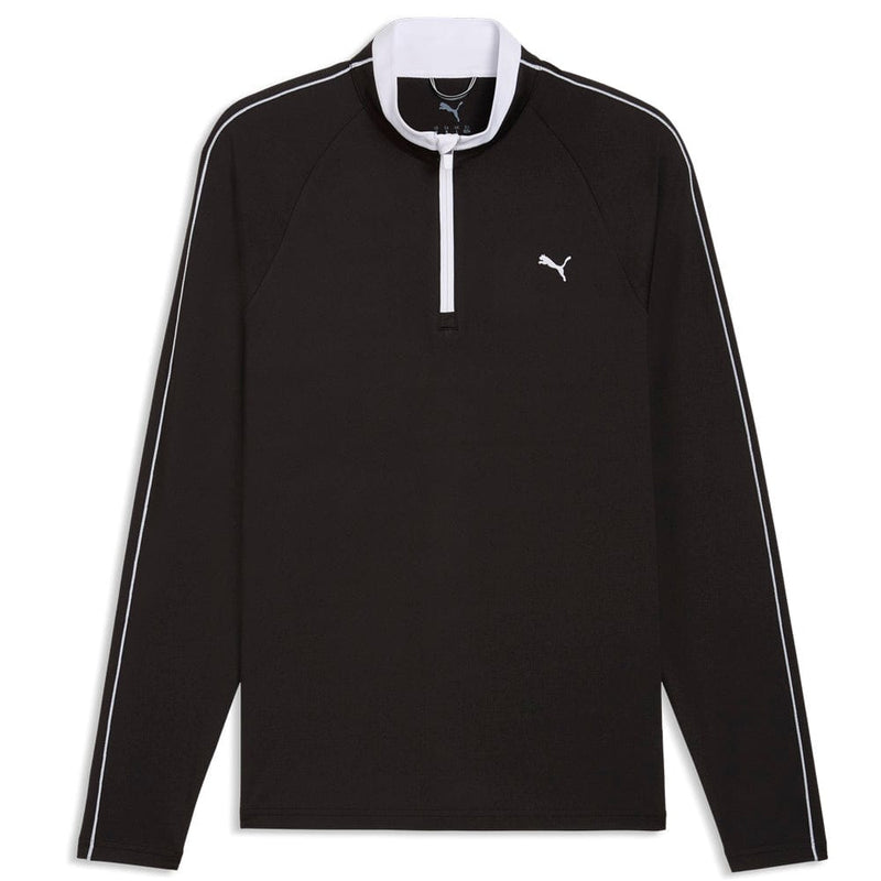 Puma Pure 3.0 1/4 Zip Pullover - Puma Black/White Glow