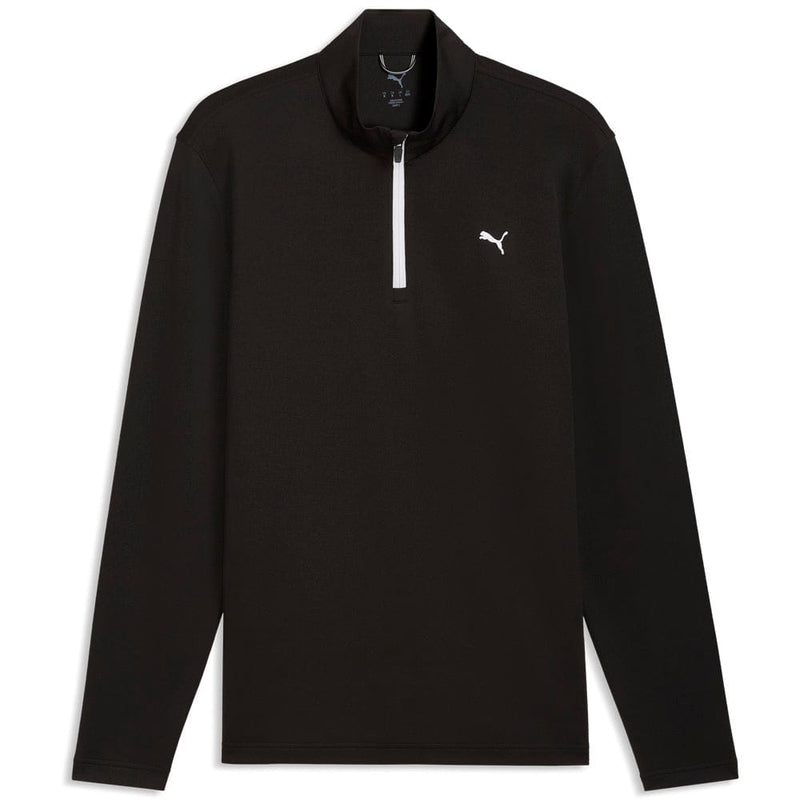Puma Pure 3.0 Texture 1/4 Zip Pullover - Puma Black/White Glow