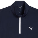 Puma Pure 3.0 Texture 1/4 Zip Pullover - Deep Navy/White Glow