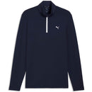 Puma Pure 3.0 Texture 1/4 Zip Pullover - Deep Navy/White Glow