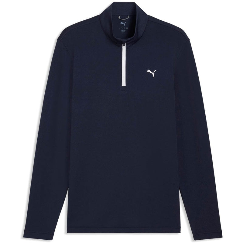 Puma Pure 3.0 Texture 1/4 Zip Pullover - Deep Navy/White Glow
