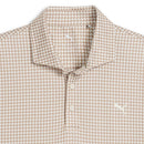 Puma Cloudspun Mono Check Polo Shirt  - White Glow/Ice Coffee