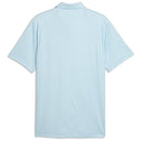 Puma Cloudspun Mono Check Polo Shirt  - White Glow/Team Light Blue