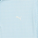 Puma Cloudspun Mono Check Polo Shirt  - White Glow/Team Light Blue