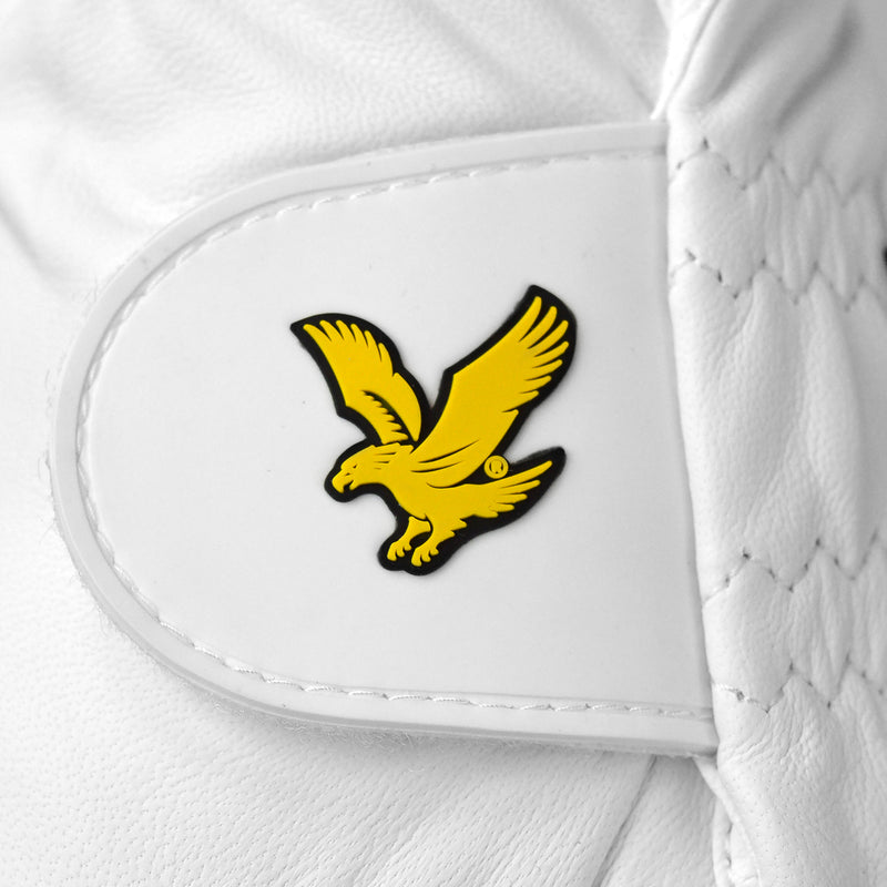 Lyle & Scott Cabretta Leather Glove - White