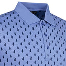 Glenmuir Crawford Polo Shirt - Light Blue/Navy Ferns