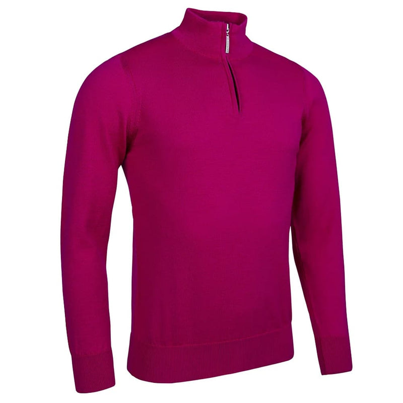 Glenmuir Devon 1/4 Zip Pullover - Raspberry