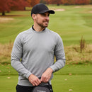 Glenmuir Fraser Crew Neck Pullover - Light Grey Marl
