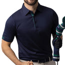 Glenmuir Hamish Polo Shirt - Navy/Tartan