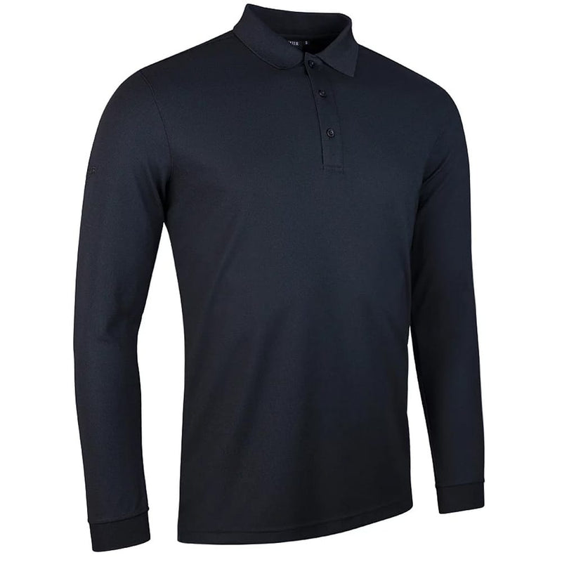 Glenmuir Max Long Sleeve Polo Shirt - Black