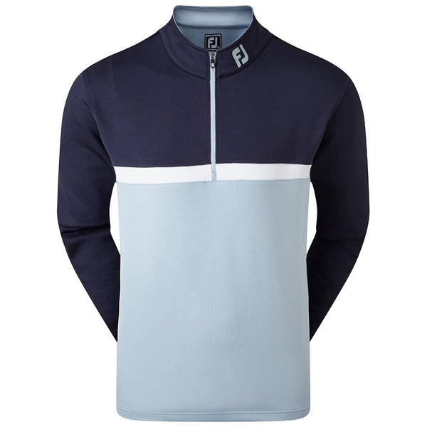 FootJoy Colour Blocked Chill-Out Pullover - Navy/Blue Fog/White