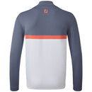 FootJoy Colour Blocked Chill-Out Pullover - Silver/White/Coral