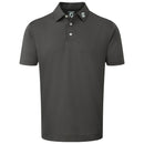 FootJoy Stretch Pique Solid Athletic Polo Shirt - Charcoal