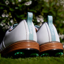 FootJoy Premiere Series Packard Limited Edition Waterproof Spiked Shoes - White/Mist