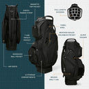 Sunday Golf Big Rig Cart Bag - Matte Black