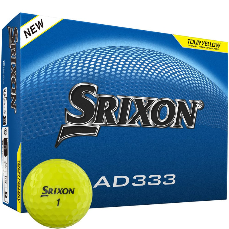 Srixon AD333 Golf Balls - Yellow - 12 Pack