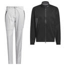 adidas Ultimate365 Tour Climaproof+ Waterproof Full-Zip Rain Suit - Black/Grey One