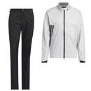 adidas Ultimate365 Tour Climaproof+ Waterproof Full-Zip Rain Suit - Grey One/Black