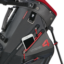 Big Max Aqua Hybrid 4 Waterproof Stand Bag - Black/Charcoal/Red