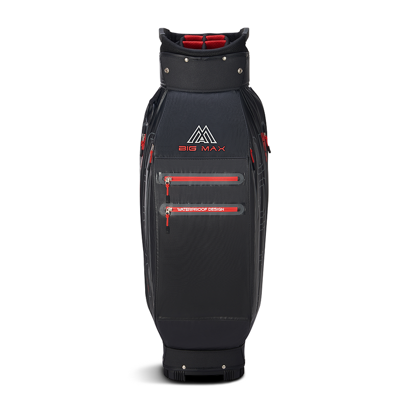 Big Max Aqua Sport 360 Waterproof Cart Bag - Charcoal/Black/Red