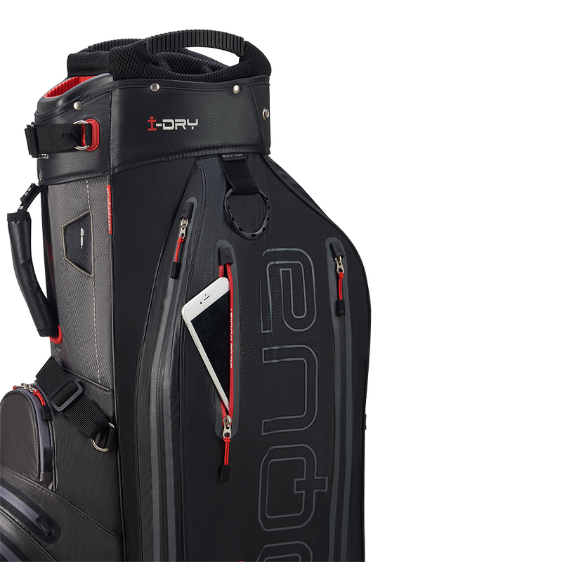 Big Max Aqua Sport 360 Waterproof Cart Bag - Charcoal/Black/Red