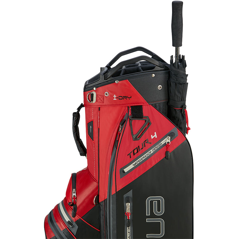 Big Max Aqua Tour 4 Waterproof Cart Bag - Red/Black