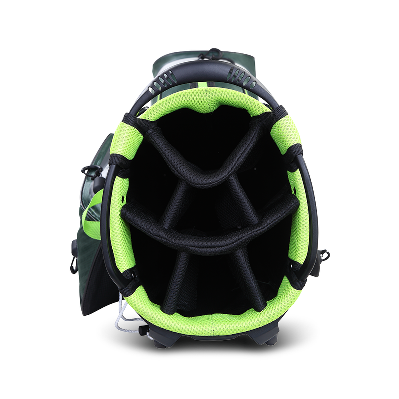 Big Max Aqua Eight G Waterproof Stand Bag - Forest Green/Black/Lime
