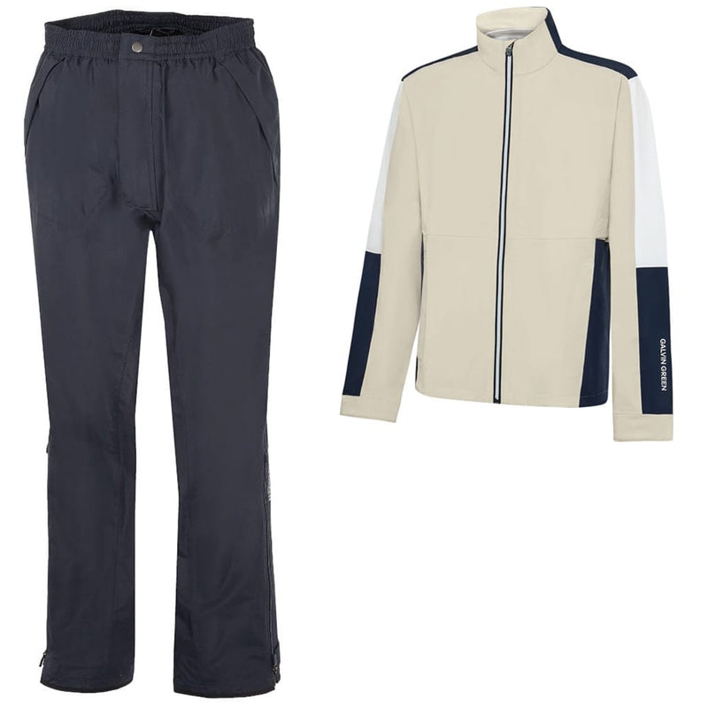 Galvin Green Arlo Waterproof Suit - Sand/Navy/White