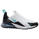 Nike Air Max 270 G Waterproof Spikeless Shoes - White/Dusty Cactus/Black/Metallic Silver