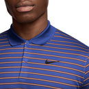Nike Dri-FIT Victory Stripe Polo Shirt - Astronomy Blue/Mars Stone/Black