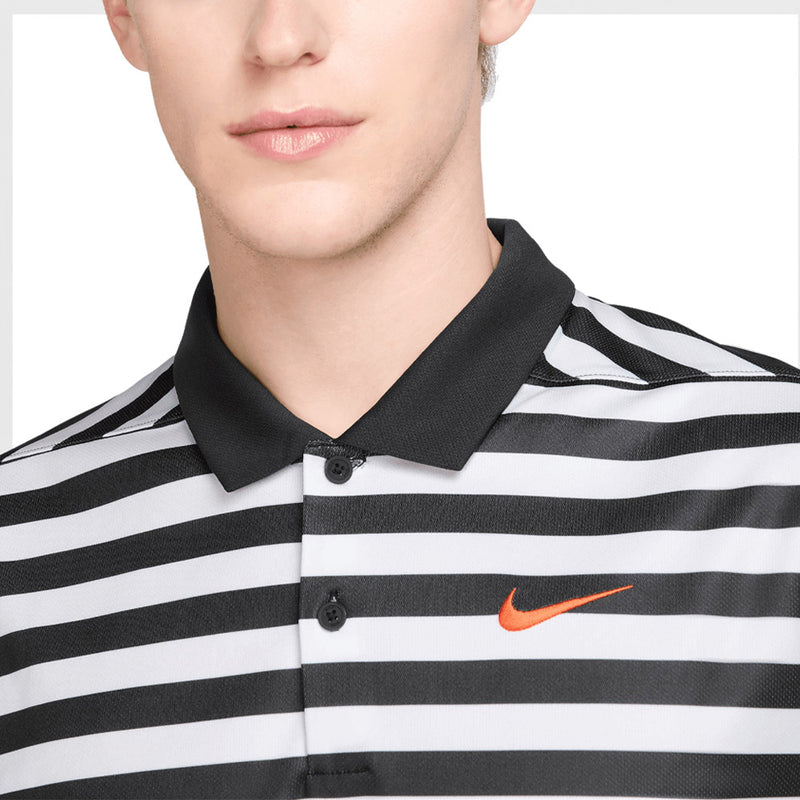 Nike Victory+ Dri-FIT Polo Shirt - Black/Team Orange