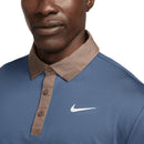 Nike Tour Men's Dri-FIT Polo Shirt - Diffused Blue/Mink Brown/White