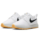 Nike Roshe Golf Premium Waterproof Spikeless Shoes - White/Black/Tangerine Tint