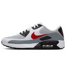 Nike Air Max 90 G Waterproof Spikeless Shoes - White/Fire Red/Light Smoke Grey