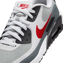 Nike Air Max 90 G Waterproof Spikeless Shoes - White/Fire Red/Light Smoke Grey