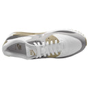 Nike Air Max 90 G Waterproof Spikeless Shoes - White/Metallic Silver/Medium Olive